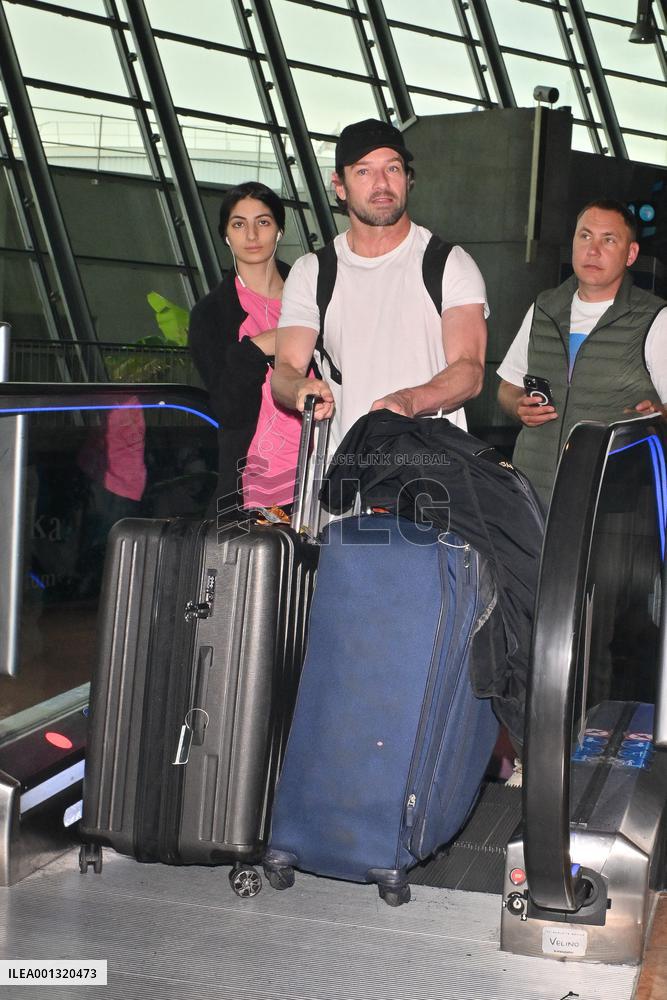Cannes Ian Bohen At Nice Airport
