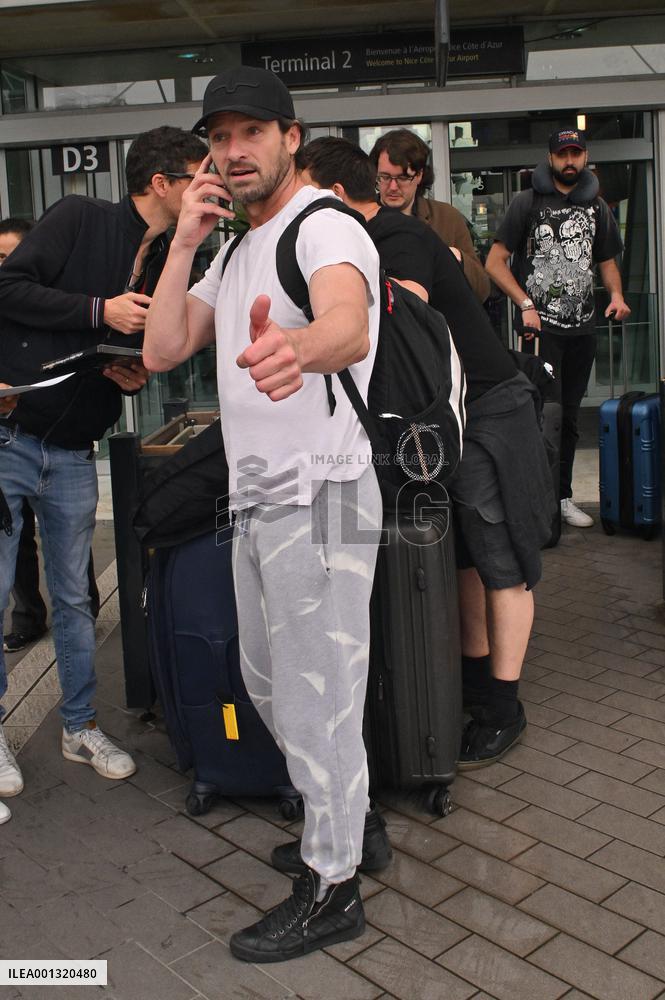 Cannes Ian Bohen At Nice Airport