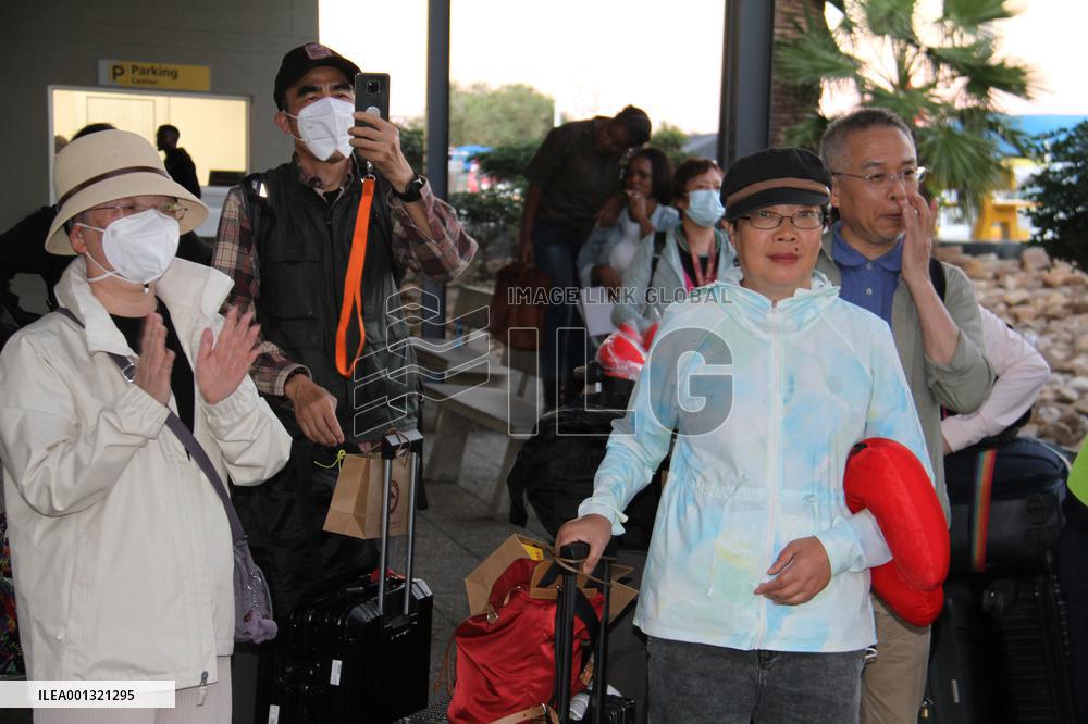 NAMIBIA-WINDHOEK-CHINESE TOURISTS