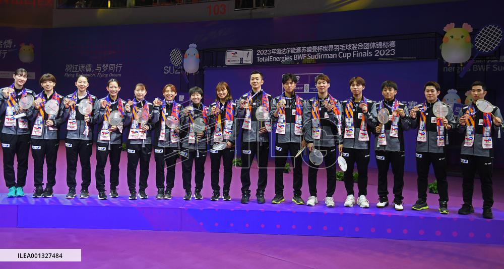 (SP)CHINA-SUZHOU-BADMINTON-SUDIRMAN CUP-FINAL-AWARDING CEREMONY (CN)