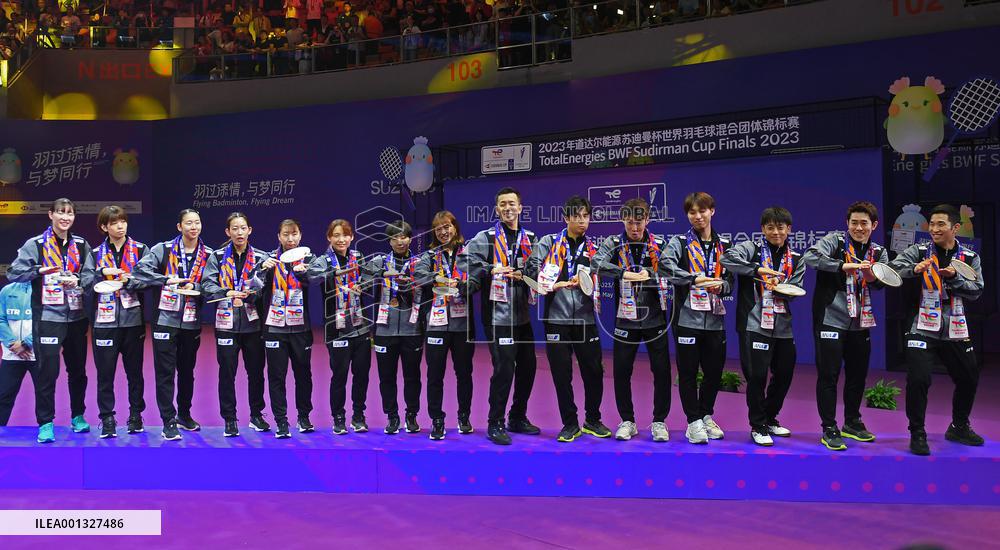(SP)CHINA-SUZHOU-BADMINTON-SUDIRMAN CUP-FINAL-AWARDING CEREMONY (CN)