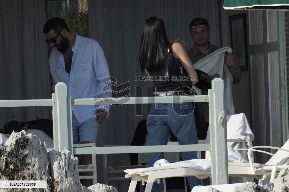 Dua Lipa And Romain Gavras At Eden Roc