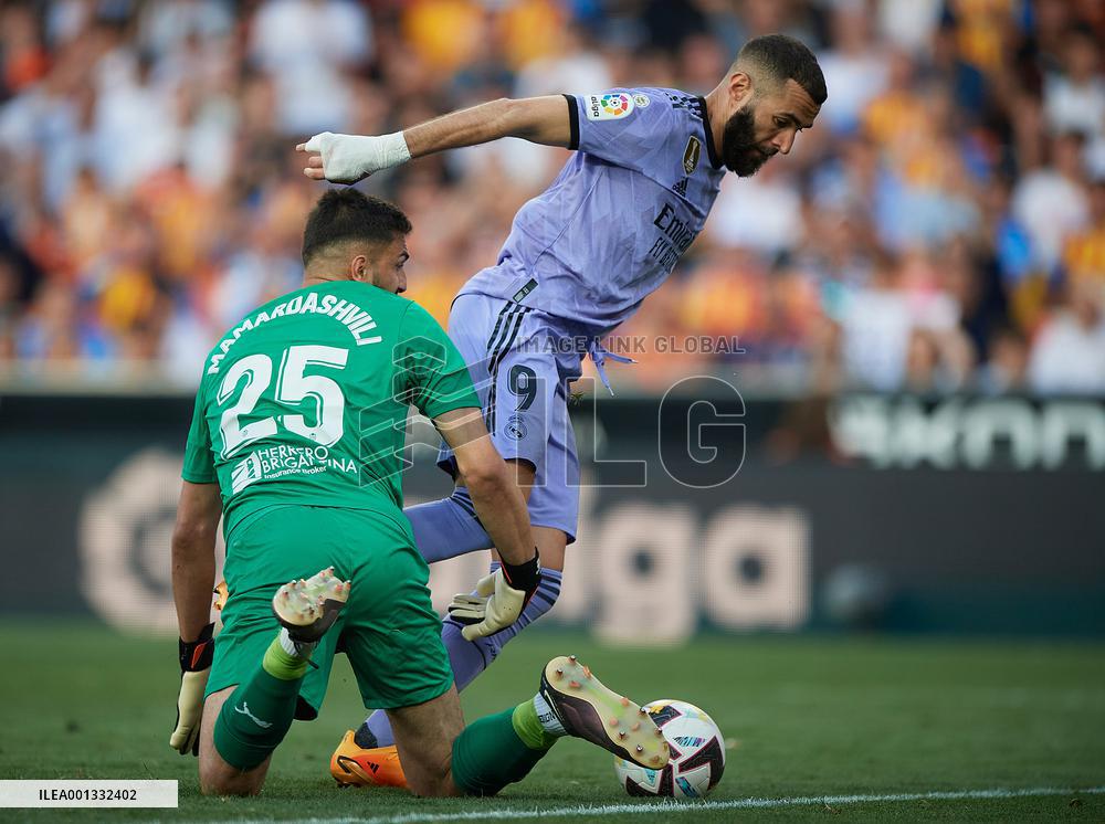 (SP)SPAIN-VALENCIA-FOOTBALL-SPANISH LEAGUE-VALENCIA CF VS REAL MADRID