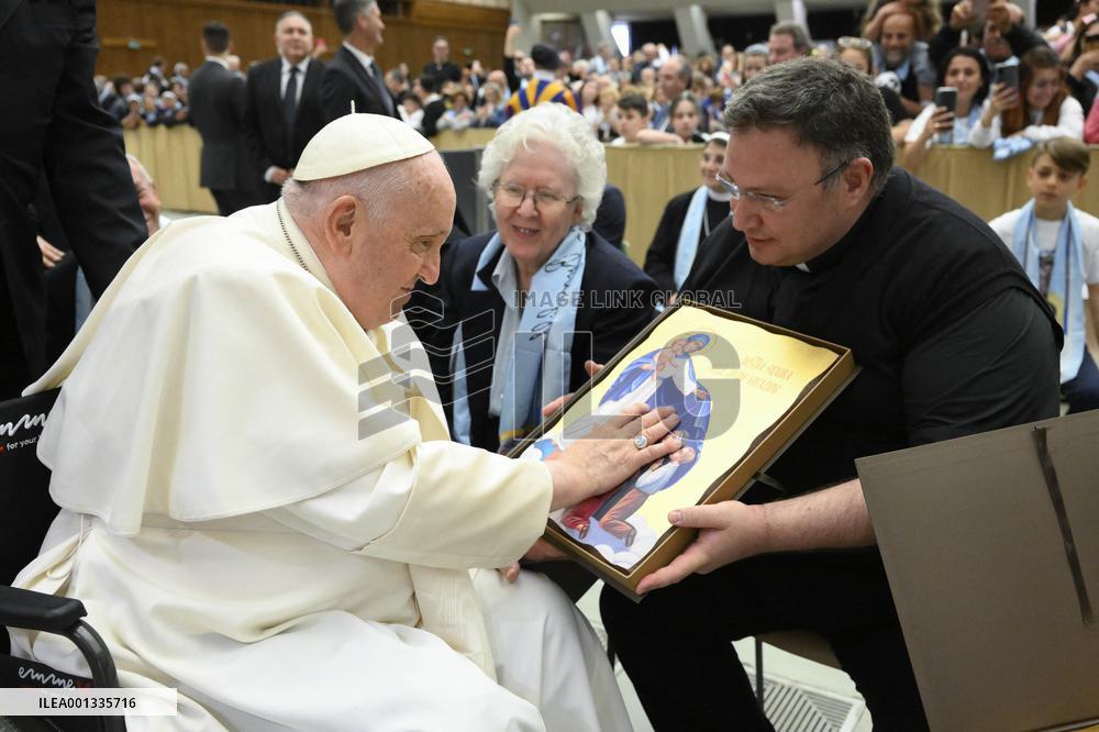 Pope Francis Meets Faithful Of Pilgrimage Of The Vocationist Family