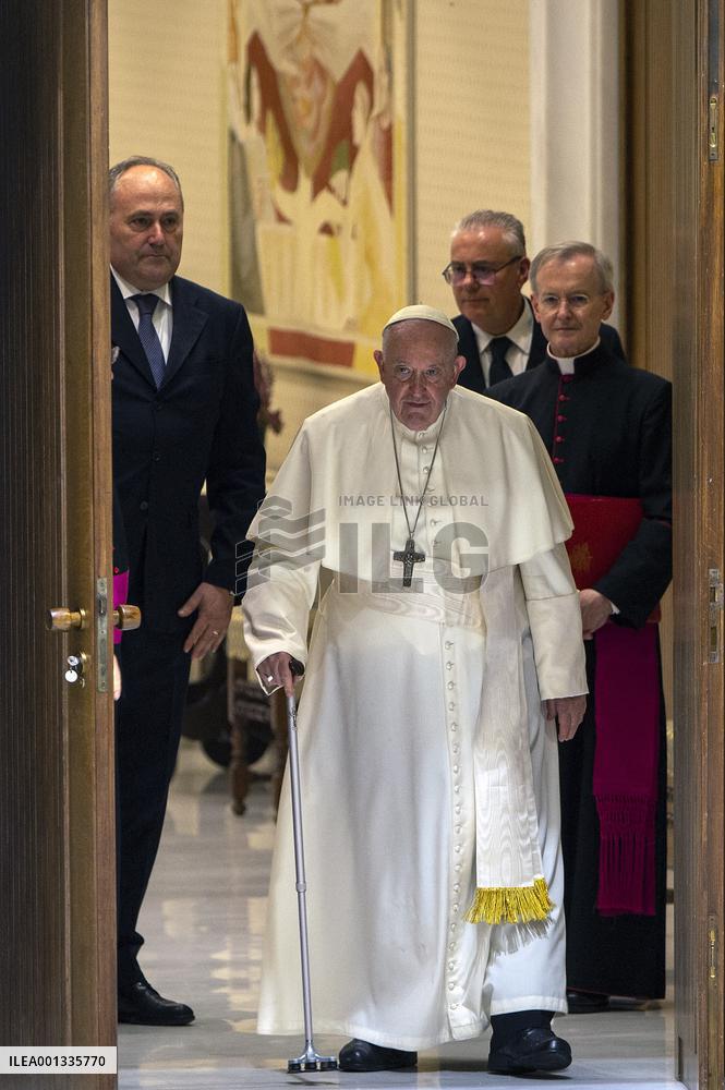 Pope Francis Meets Faithful Of Pilgrimage Of The Vocationist Family