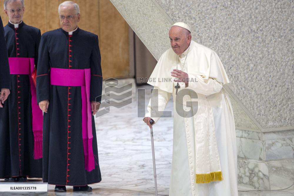Pope Francis Meets Faithful Of Pilgrimage Of The Vocationist Family