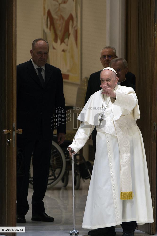Pope Francis Meets Faithful Of Pilgrimage Of The Vocationist Family