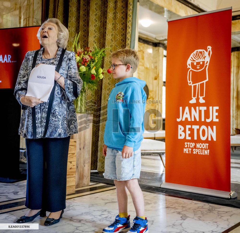 Princess Beatrix At Jantje Beton Prize 2023 - Leiden