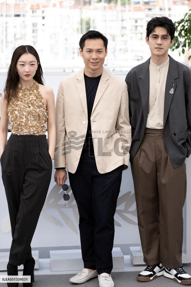 Ran Dong (The Breaking Ice) photocall  Cannes - Day 7