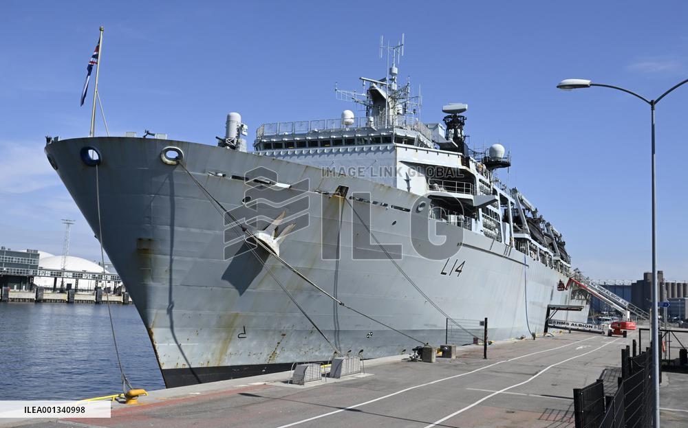 HMS Albion visiting Helsinki