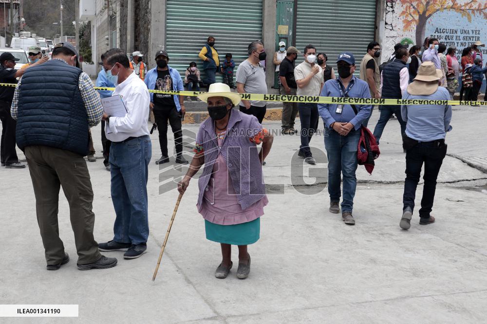 Popocatepetl Volcano Erupts - Mexico