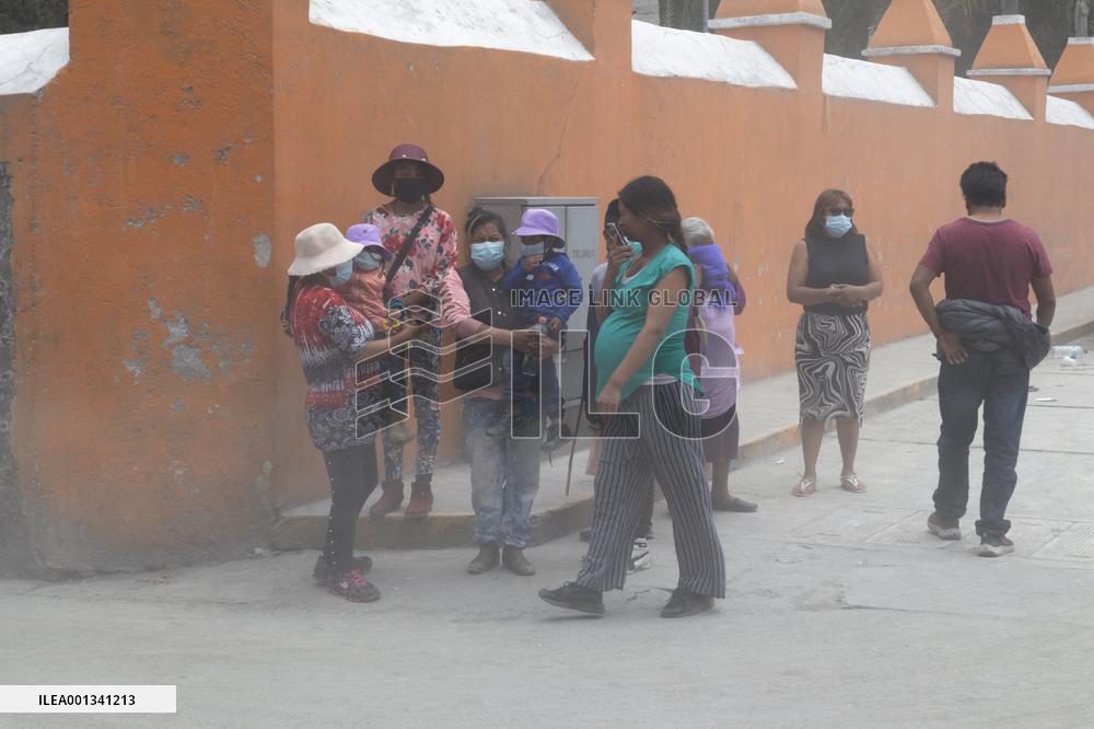 Popocatepetl Volcano Erupts - Mexico