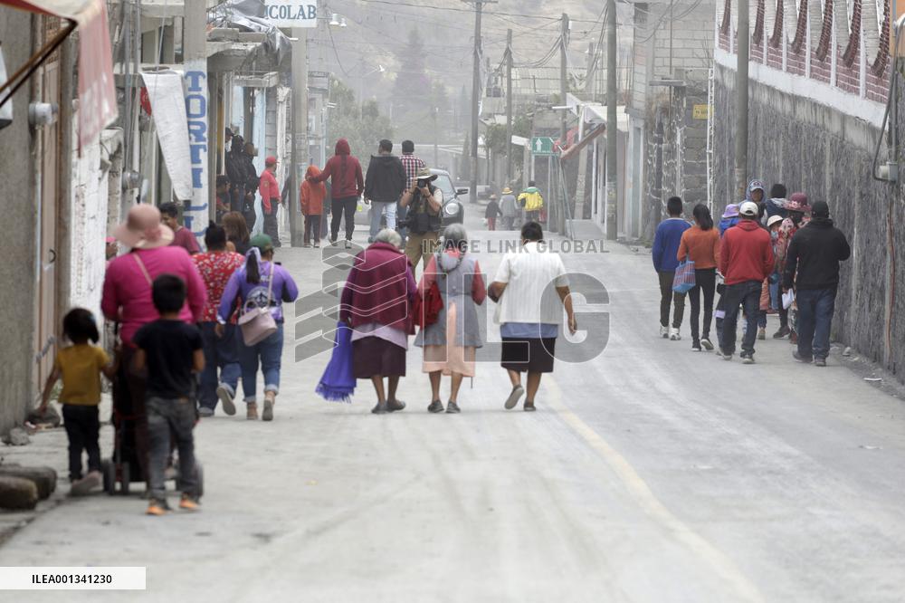 Popocatepetl Volcano Erupts - Mexico