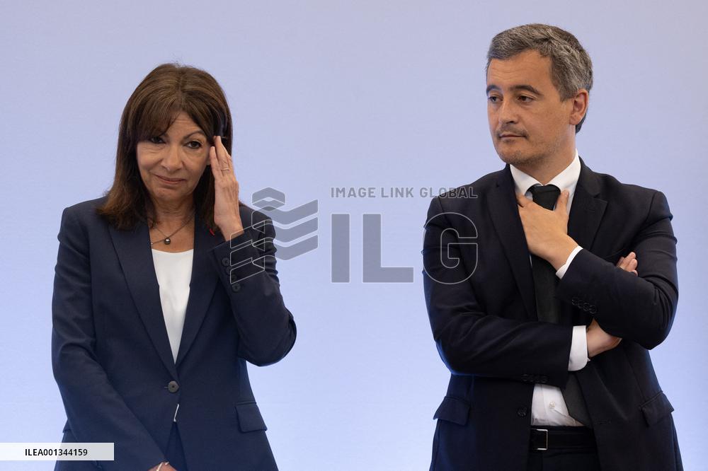 Signing of the protocol for the opening Paris 2024 Olympics - Paris