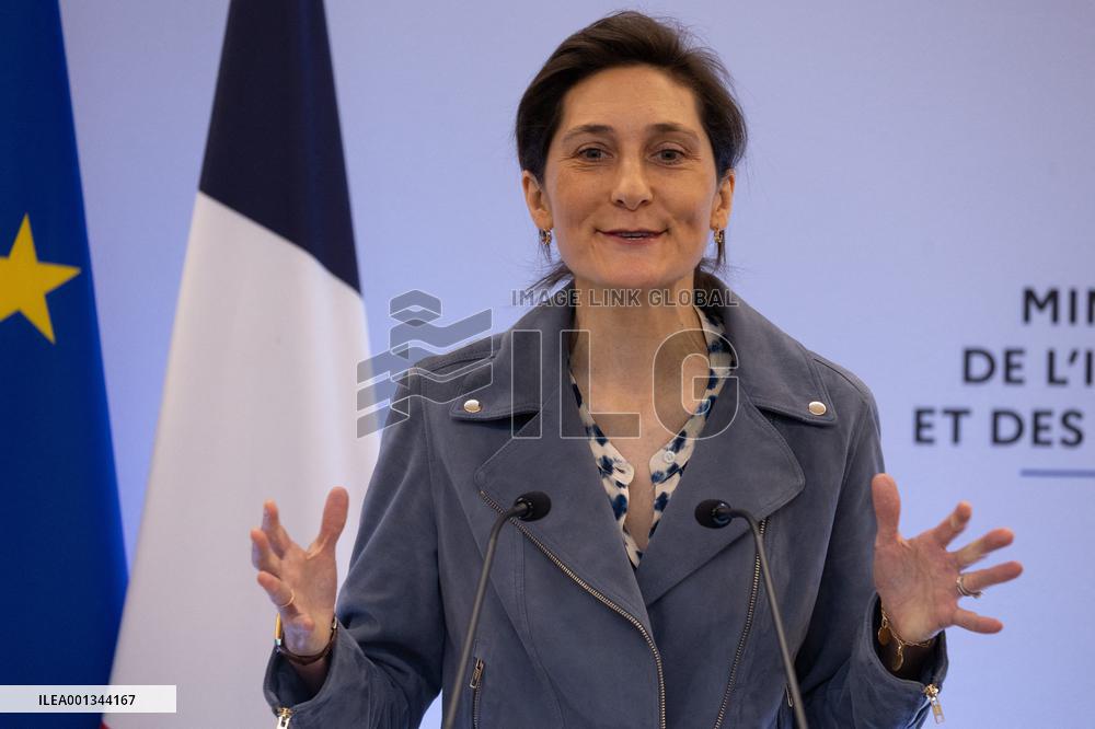 Signing of the protocol for the opening Paris 2024 Olympics - Paris