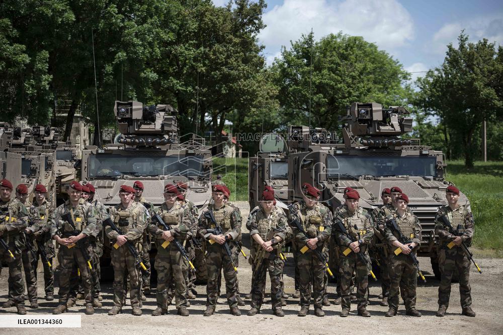 Presentation Of The Serval, The New Army Armored Vehicle - Caylus