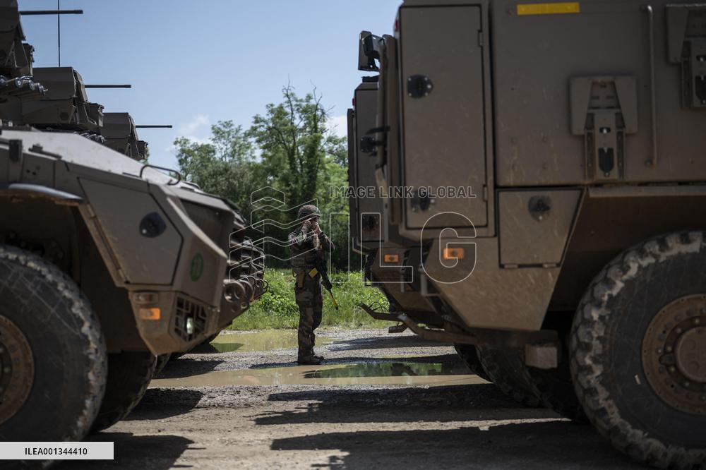 Presentation Of The Serval, The New Army Armored Vehicle - Caylus