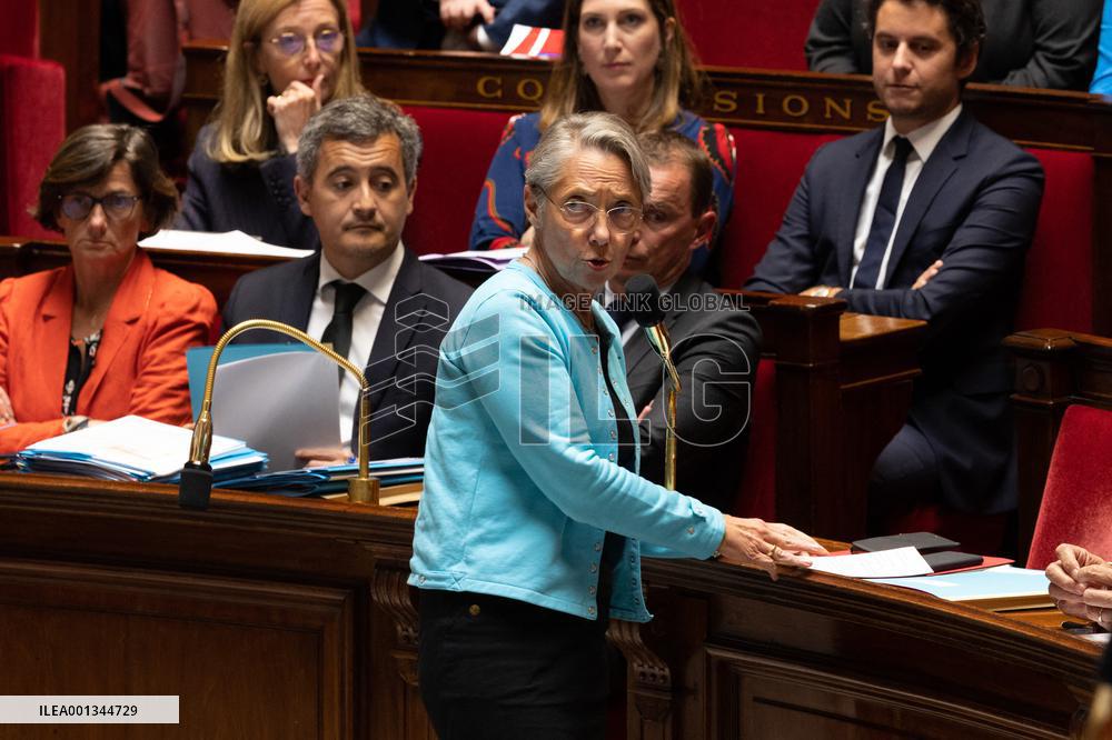 Questions to the government at the National Assembly - Paris