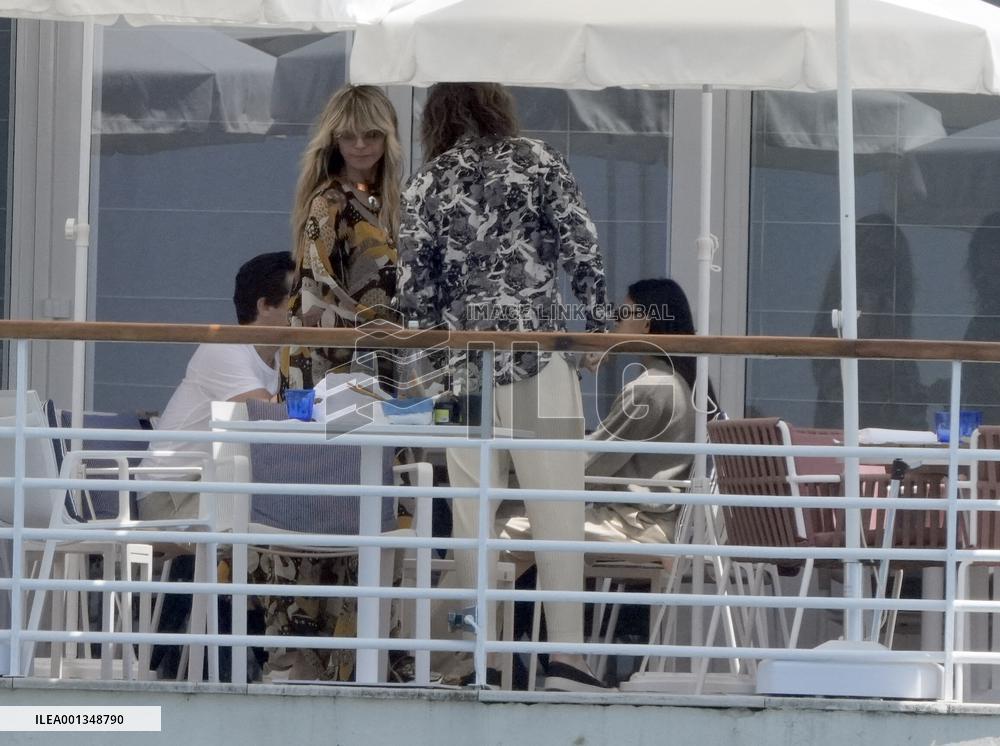 Heidi Klum And Tom Kaulitz At Eden Roc - Antibes