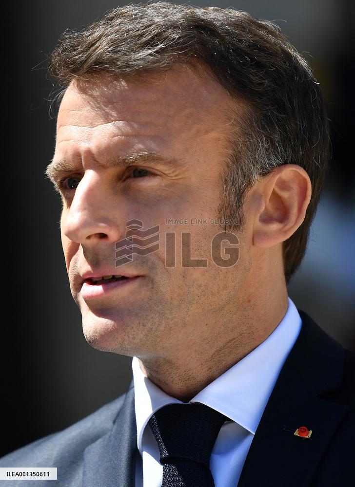 Emmanuel Macron Receives Lithuania's President - Paris