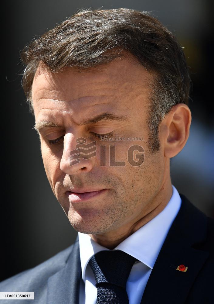 Emmanuel Macron Receives Lithuania's President - Paris