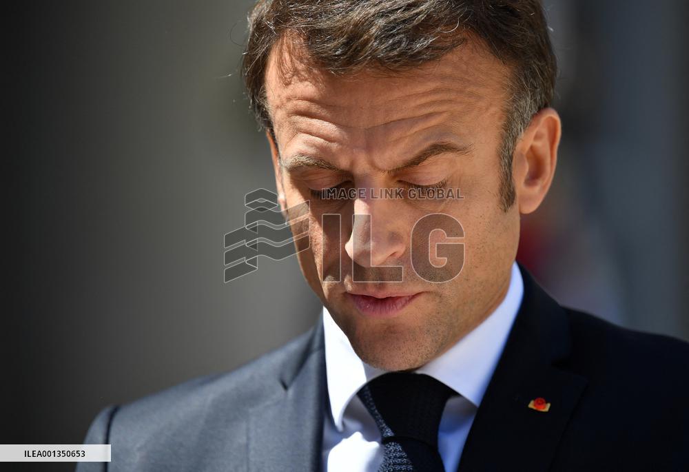 Emmanuel Macron Receives Lithuania's President - Paris