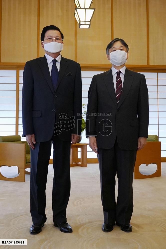 Lao President Thongloun Sisoulith in Japan