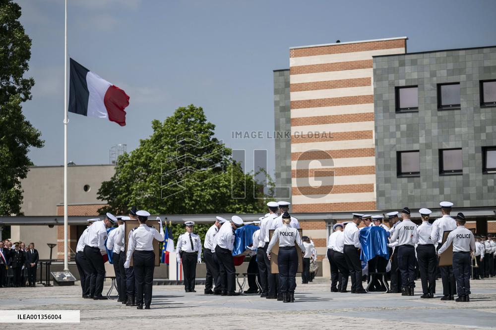 Ceremony For The Three Killed Police Officers - Roubaix