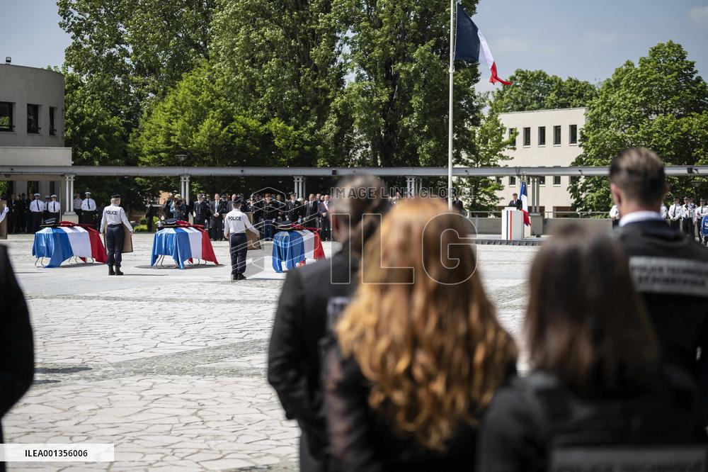 Ceremony For The Three Killed Police Officers - Roubaix