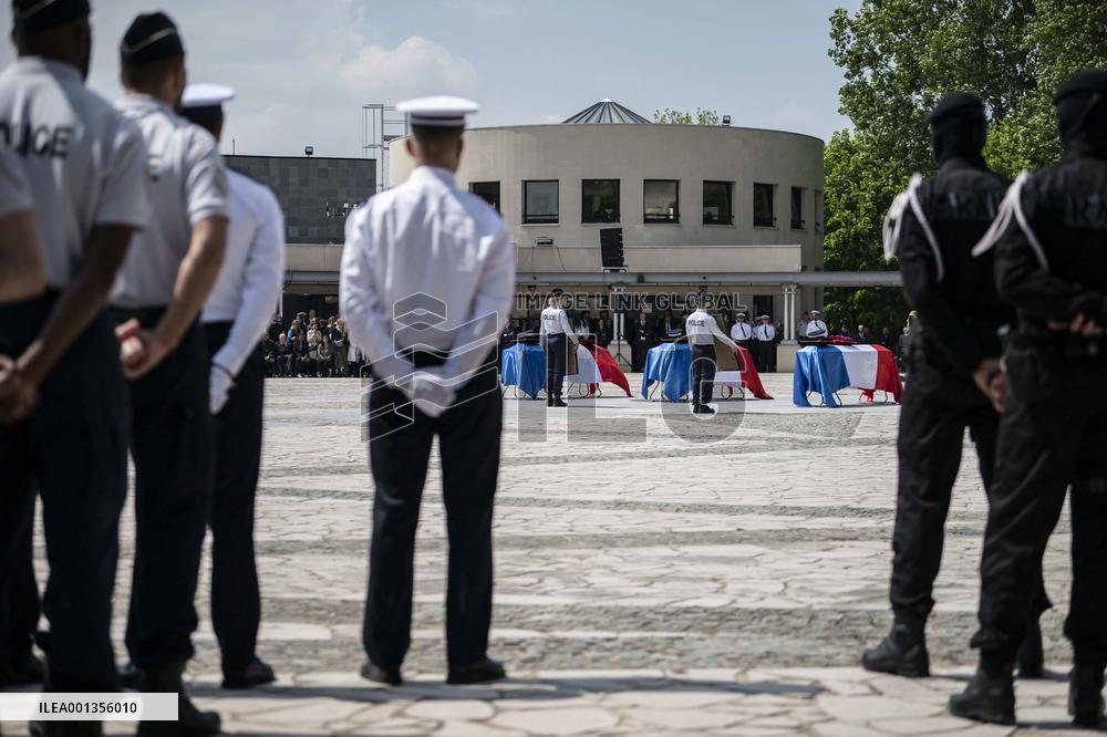Ceremony For The Three Killed Police Officers - Roubaix