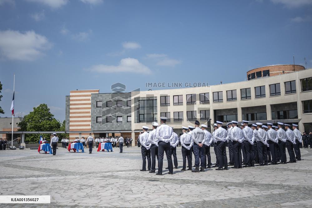 Ceremony For The Three Killed Police Officers - Roubaix