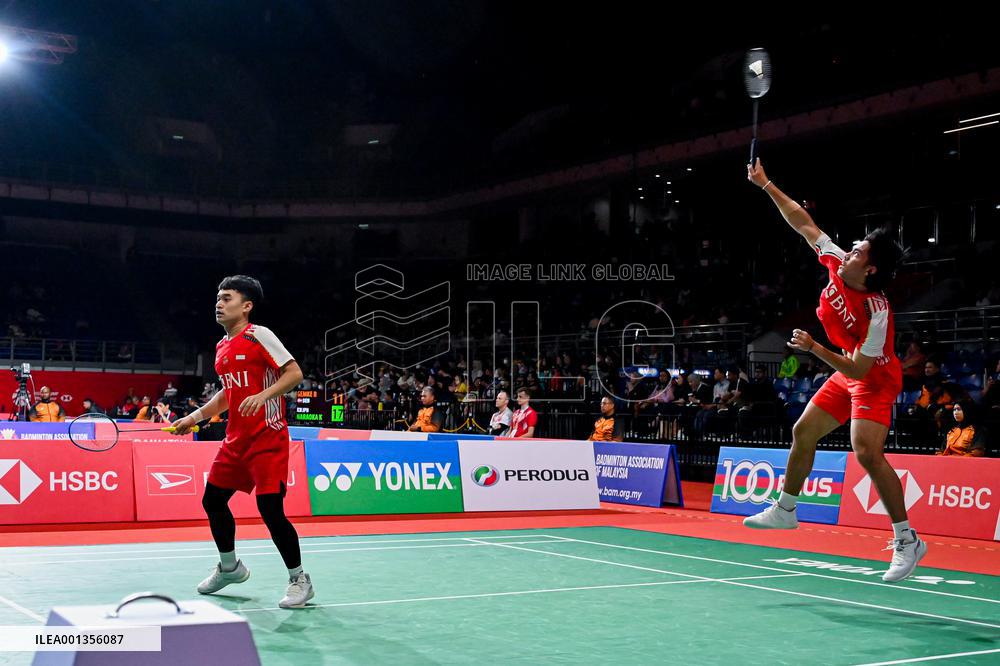 (SP)MALAYSIA-KUALA LUMPUR-BADMINTON-MALAYSIA MASTERS-MEN'S DOUBLES