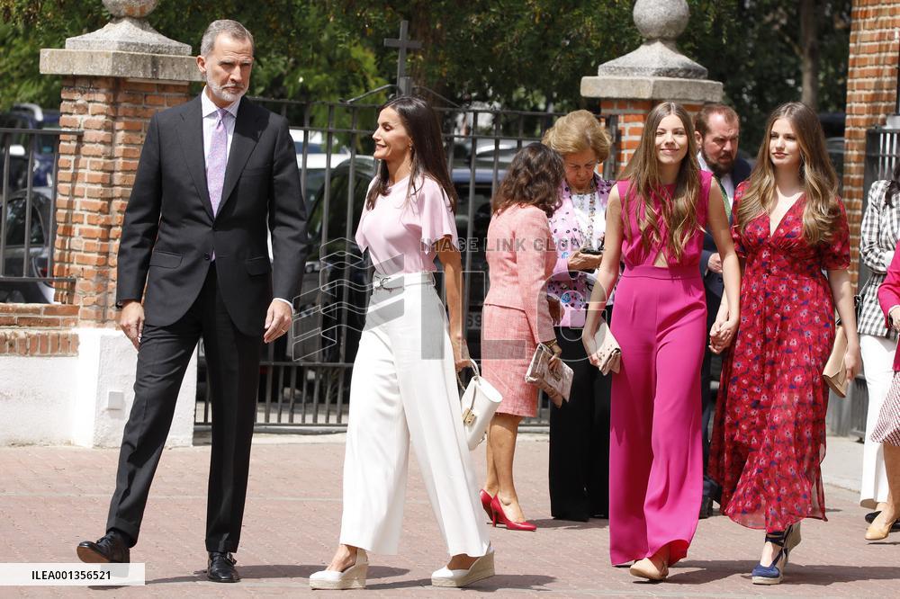 Princess Sofia Confirmation - Madrid