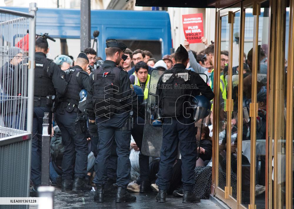 Climate Protest Outside TotalEnergies General Assembly - Paris