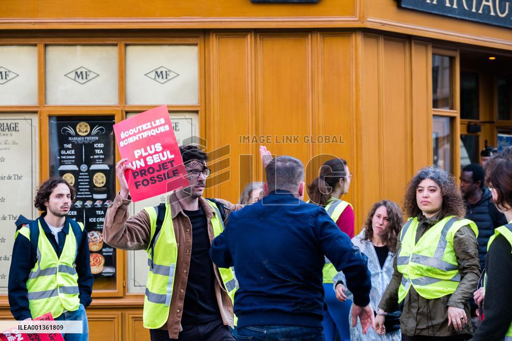 Climate Protest Outside TotalEnergies General Assembly - Paris