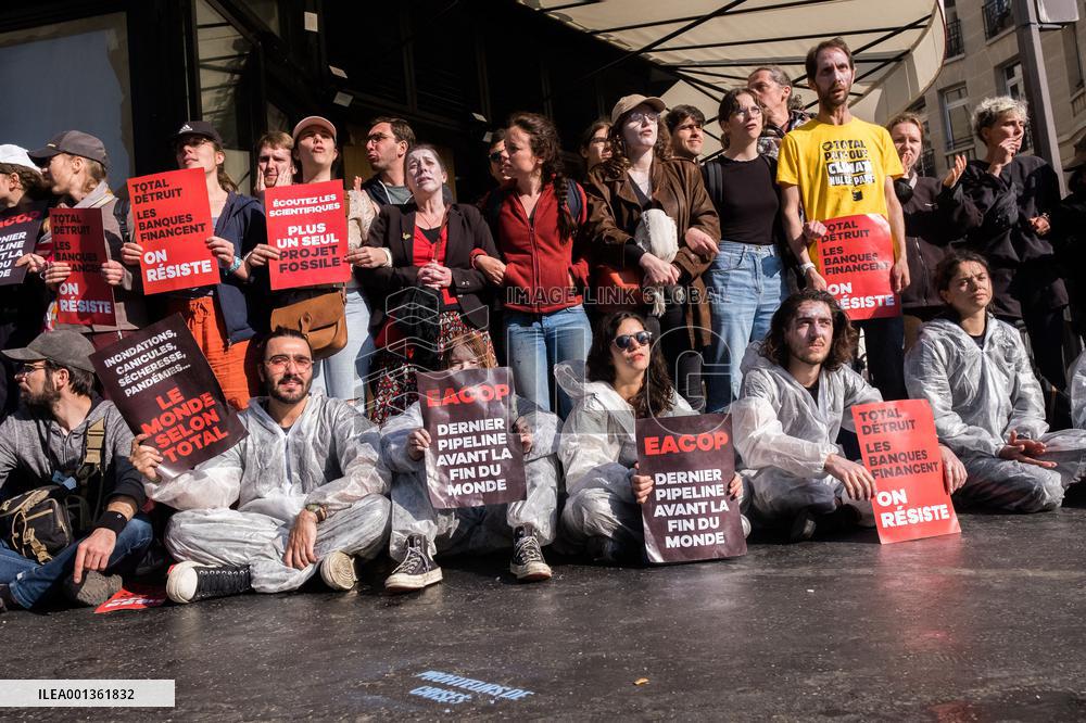 Climate Protest Outside TotalEnergies General Assembly - Paris