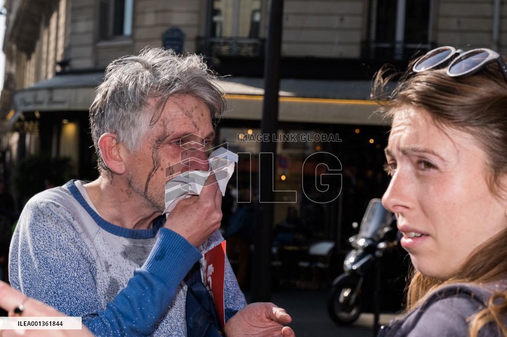 Climate Protest Outside TotalEnergies General Assembly - Paris