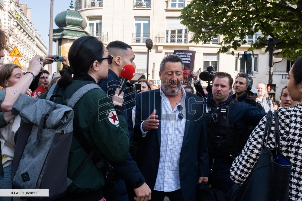 Climate Protest Outside TotalEnergies General Assembly - Paris