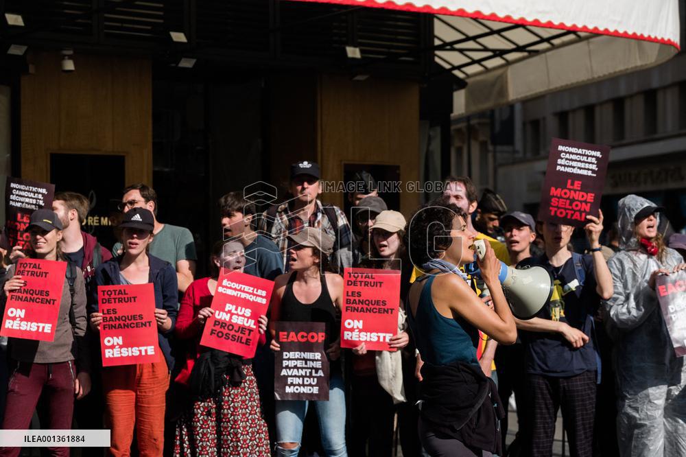 Climate Protest Outside TotalEnergies General Assembly - Paris