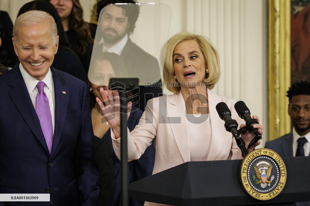 DC: President Biden Welcomes 2022-2023 NCAA Women’s Basketball Champions, Louisiana State University Tigers, to the White House