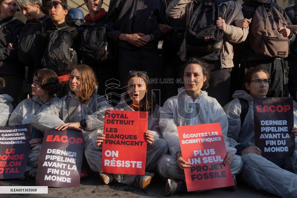 Climate Protest Outside TotalEnergies General Assembly - Paris