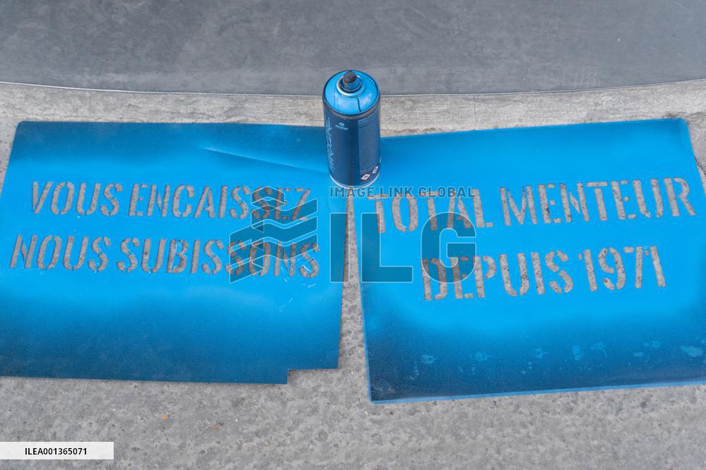 Climate Protest Outside TotalEnergies General Assembly - Paris