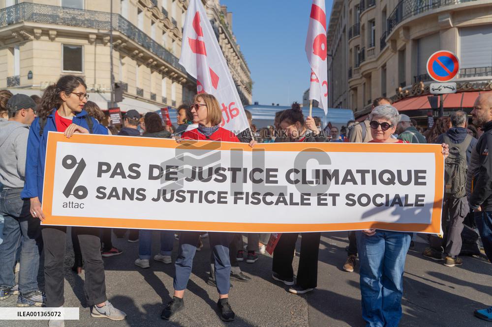 Climate Protest Outside TotalEnergies General Assembly - Paris