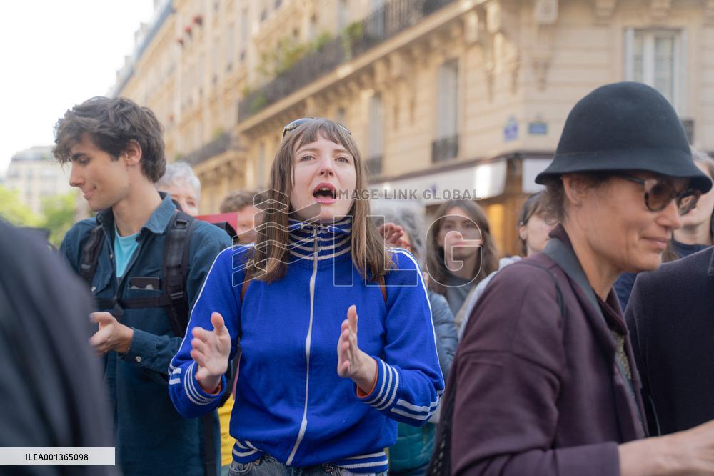 Climate Protest Outside TotalEnergies General Assembly - Paris