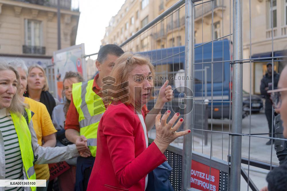 Climate Protest Outside TotalEnergies General Assembly - Paris