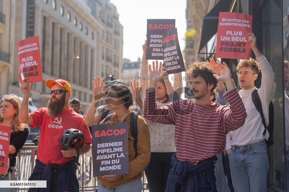 Climate Protest Outside TotalEnergies General Assembly - Paris