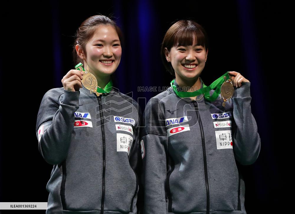 (SP)SOUTH AFRICA-DURBAN-ITTF-TABLE TENNIS-WORLD CHAMPIONSHIPS FINALS-WOMEN'S DOUBLES