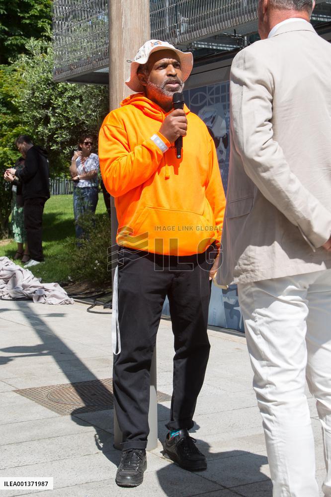 Roland-Garros 2023 - Inauguration Of The Yannick Noah Mural NB