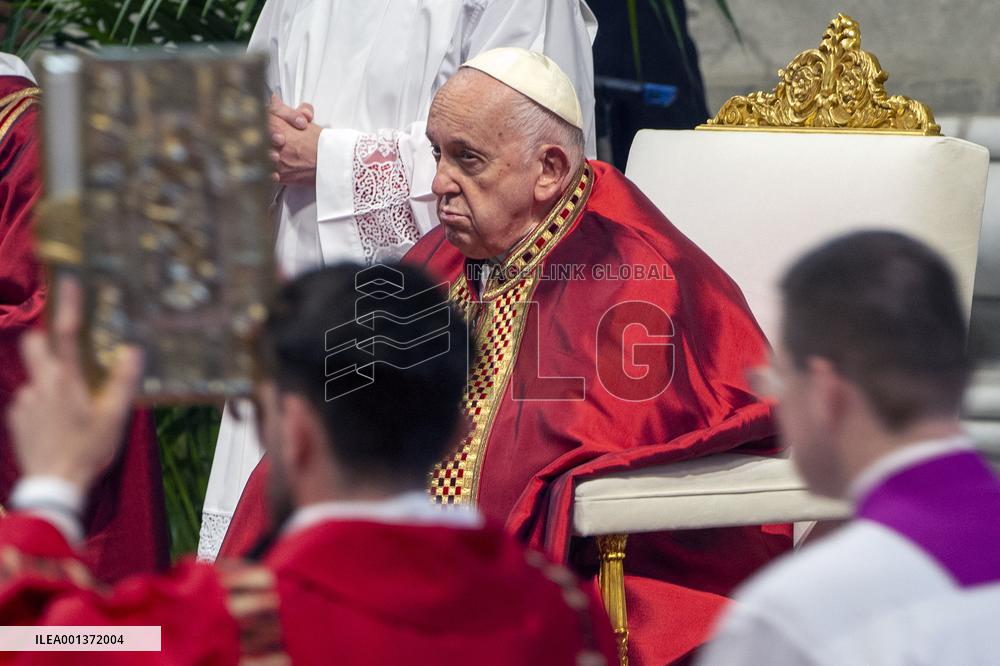 Pope Francis Leads A Pentacostal Mass