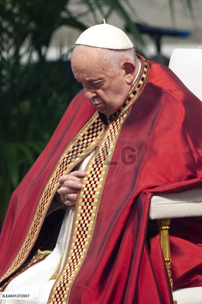 Pope Francis Leads A Pentacostal Mass